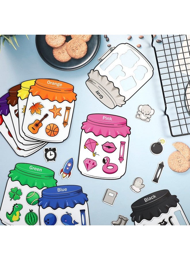 زنون مجموعة فرز مغناطيسية مكونة من 10 قطع للتعرف على الألوان، مغناطيس تعليمي ملون للأطفال الصغار، مغناطيس للثلاجة والسبورة البيضاء، للأطفال فوق سن 3 سنوات - Image 5