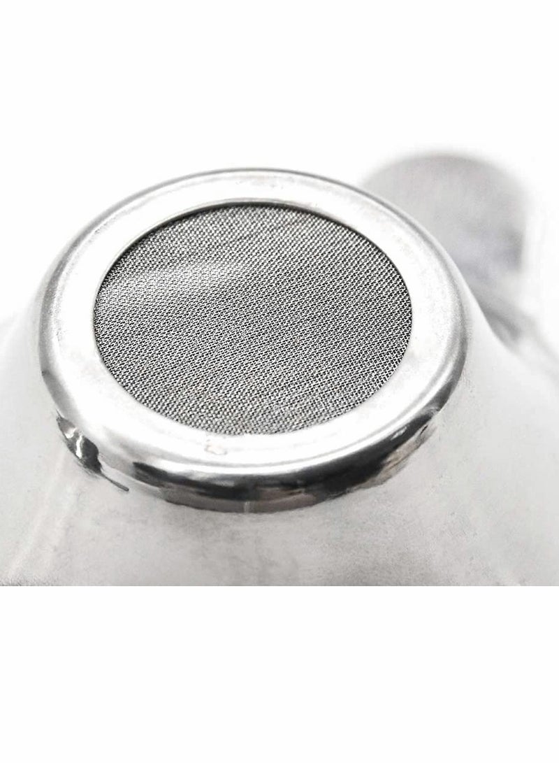 SYOSI Tea Filter, Stainless Steel Tea Infuser Mesh Strainer with Double Handles Coffee Tea Fine Mesh Strainer Tea Funnel Leaf Filter Tea Leaf Strainer for Teapots, Mugs, Cups, Large Size, 2 Pcs - Image 4