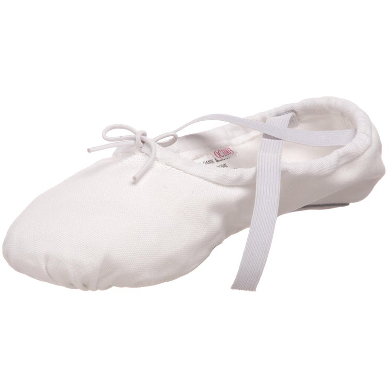 Sansha unisex-adult Pro 1 Canvas Ballet Slipper,White,5 XW (3 XW US Women's) - Image 4