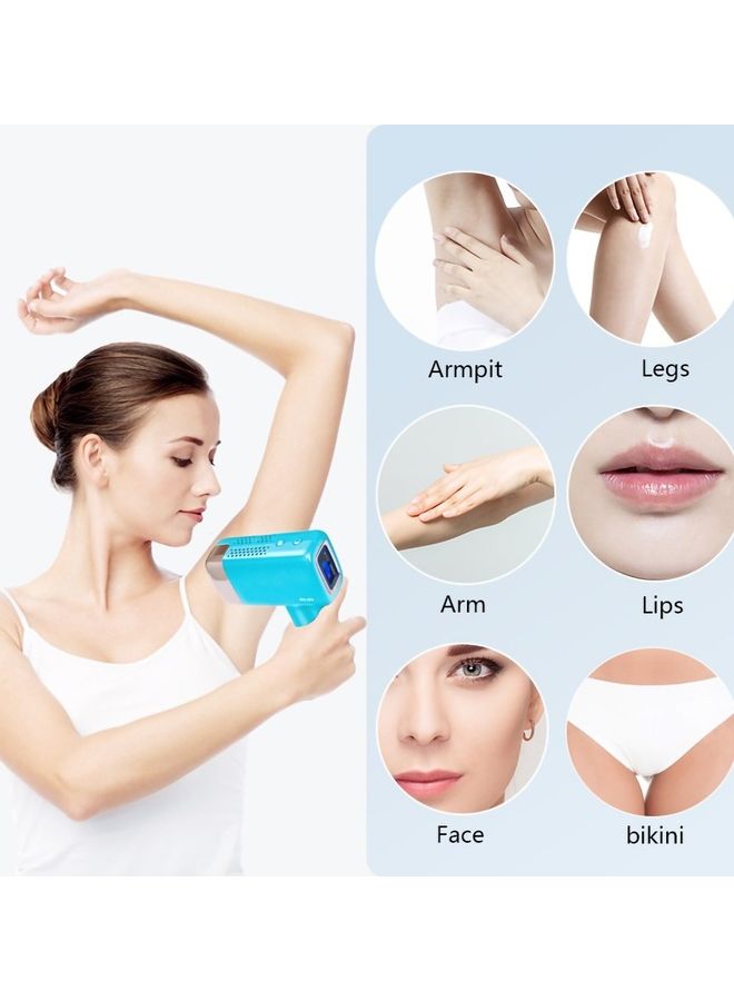 MLAY T14 Painless Ice Compress Hair Removal Device Sky Blue - Image 4