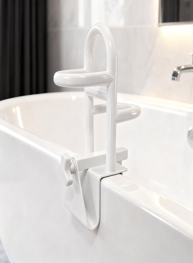 NnsZenith Adjustable Bathtub Safety Rail & Shower Grab Bar for Elderly - Heavy-Duty Support, Height/Width Flexible, Enhanced Bathroom Safety, Sturdy No-Drill Installation, Supports 330 lbs(Upgraded Version) - Image 1