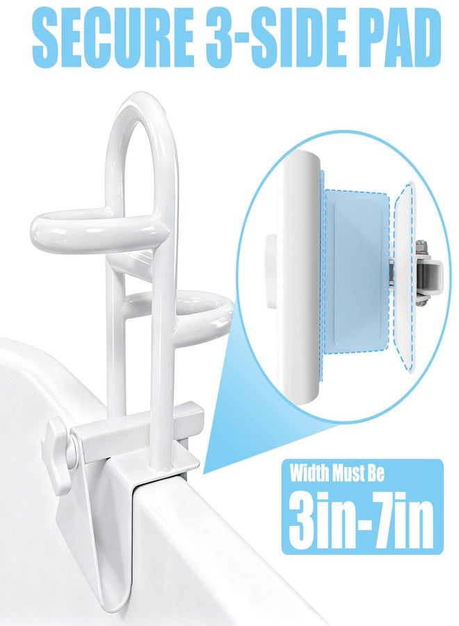 NnsZenith Adjustable Bathtub Safety Rail & Shower Grab Bar for Elderly - Heavy-Duty Support, Height/Width Flexible, Enhanced Bathroom Safety, Sturdy No-Drill Installation, Supports 330 lbs(Upgraded Version) - Image 4
