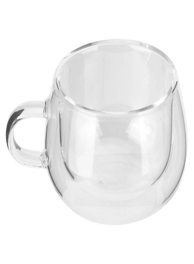 150ml DoubleLayer Glass Cup with Handle Transparent Coffee Mug for Home Kitchen Birthday - Image 2