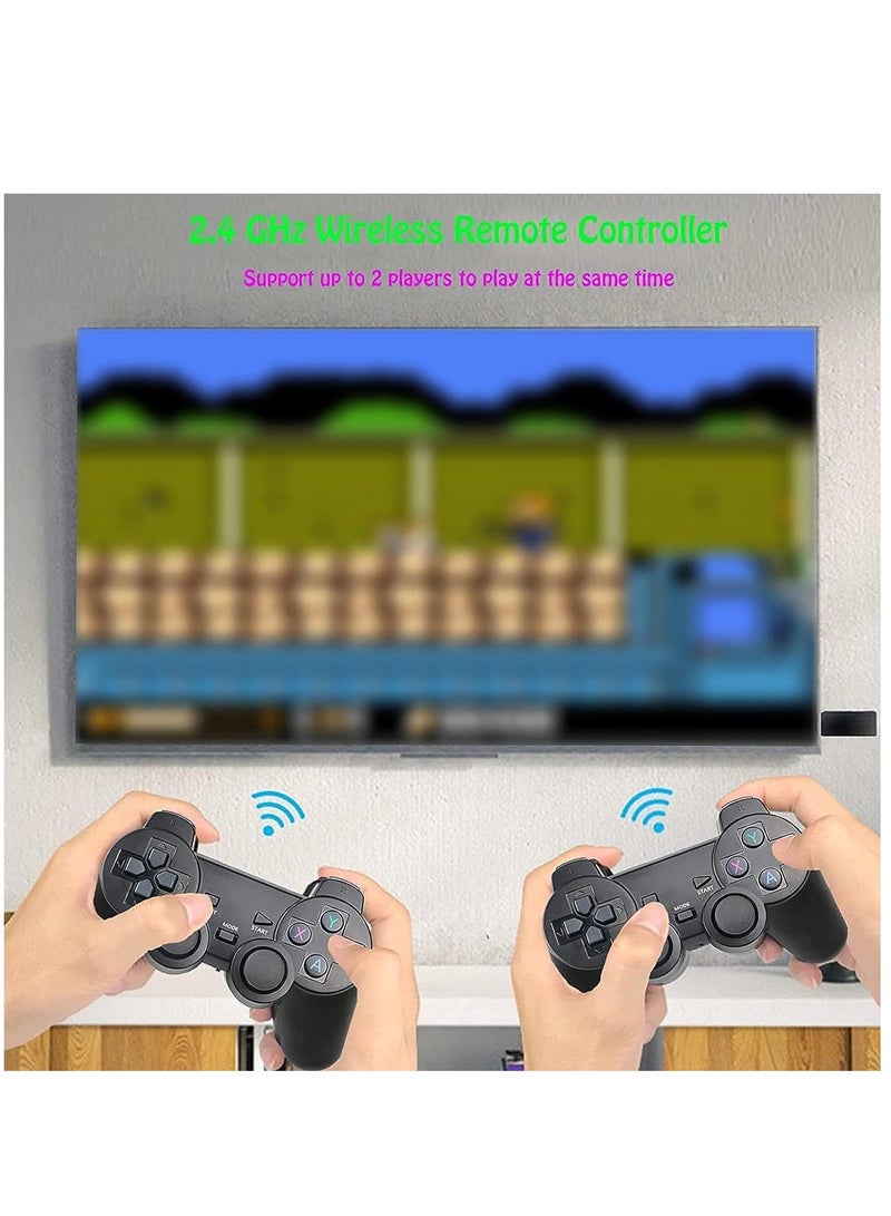 ELTRAZONE Wireless Retro Game Console, Plug and Play Video Game Stick Built in 10000+ Games,9 Classic Emulators, 4K High Definition HDMI Output for TV with Dual 2.4G Wireless Controllers - Image 3
