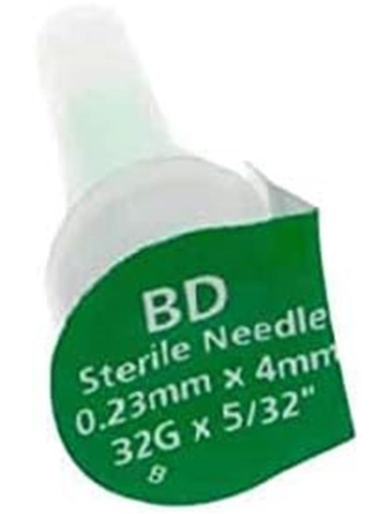 BD - BD second gen Nano Insulin Pen Needles, 32g x 4mm, 100pcs - Image 1