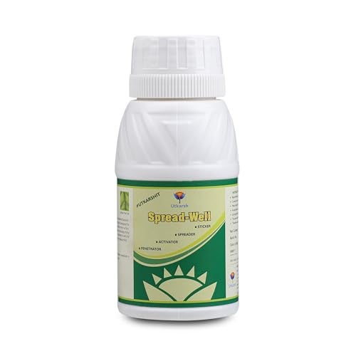 Utkarsh Spread-Well | Normal Spreader, Sticker, Activator for Plants, Non-Ionic Silicone Based Plant Input, Organic Spreader for Seeds and Fertilizers | 250 ml; Pack of 1 - Image 1