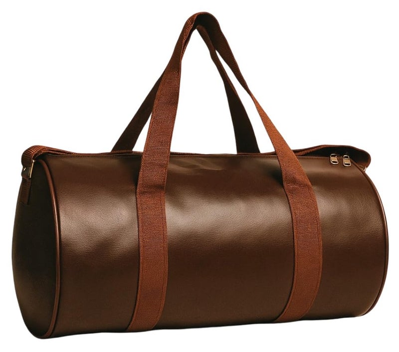 ACORMEK Gym Duffel Bag Unisex PU-Leather Shoulder & Cross-Body Gym Bag |Kit Bag|Sports Fitness Bag|Gym Bag with Adjustable Strap Leatherette for Sports and Travel Bag (Brown) - Image 1