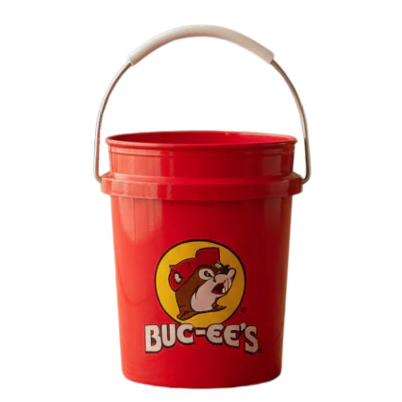Buc-ee's Mini Red Bucket, 18 Ounce Portable Container with Handle, Plastic Storage Pail - Image 3