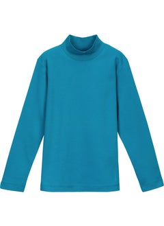 Dark Turquoise Basic Winter Half Turtleneck Long Sleeve Girls T-Shirt - pzsku/ZCDCED5F5FDE600BA78C3Z/45/_/1734365734/190c2d3c-9612-4b05-9290-5647c303ede4