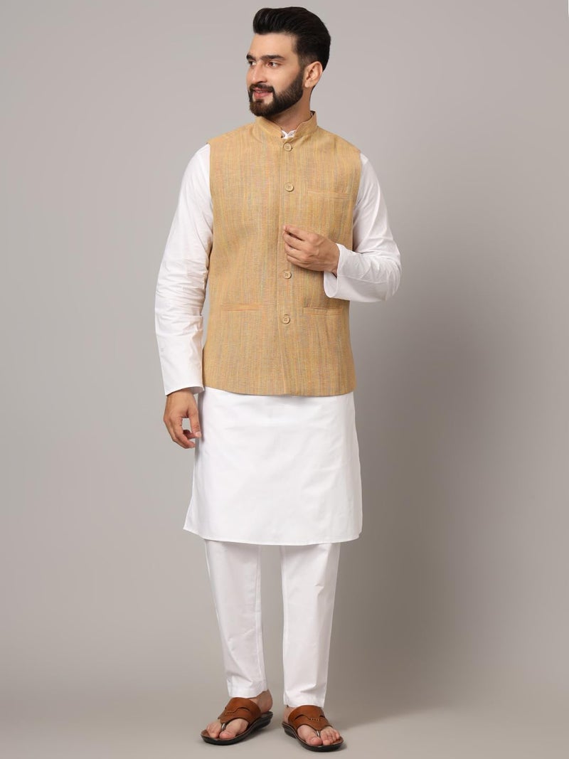 LATEST CHIKAN Men's Nehru Jacket/Waistcoat Sophisticated Ethnic Wear - SARRI-DJ-BG-40 - Image 2