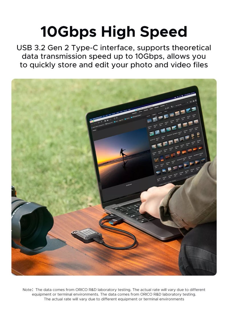 Orico ORICO High Quility M.2 2230 SSD Enclosure – USB 3.2 Gen2, 10Gbps High-Speed Transfer, Rugged Alloy Casing, Portable Mini External NVMe SSD Case, Hard Drive Enclosure, 2230 M.2 Enclosure, 2230 SSD Enclosure, Sharge Disk SSD, Direct-Attached Wireless USB C 10Gbps M.2 NVMe SSD Enclosure Adapter, 2tb Max - i9 Zebra 2230C - Image 4