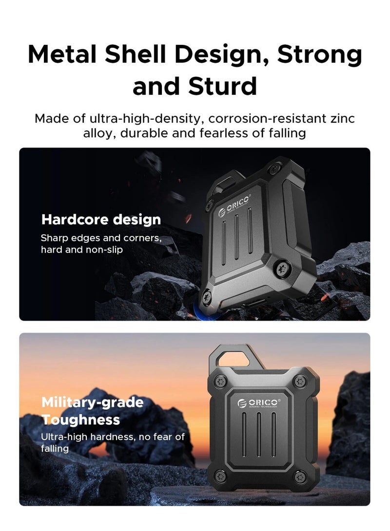 Orico ORICO High Quility M.2 2230 SSD Enclosure – USB 3.2 Gen2, 10Gbps High-Speed Transfer, Rugged Alloy Casing, Portable Mini External NVMe SSD Case, Hard Drive Enclosure, 2230 M.2 Enclosure, 2230 SSD Enclosure, Sharge Disk SSD, Direct-Attached Wireless USB C 10Gbps M.2 NVMe SSD Enclosure Adapter, 2tb Max - i9 Zebra 2230C - Image 3