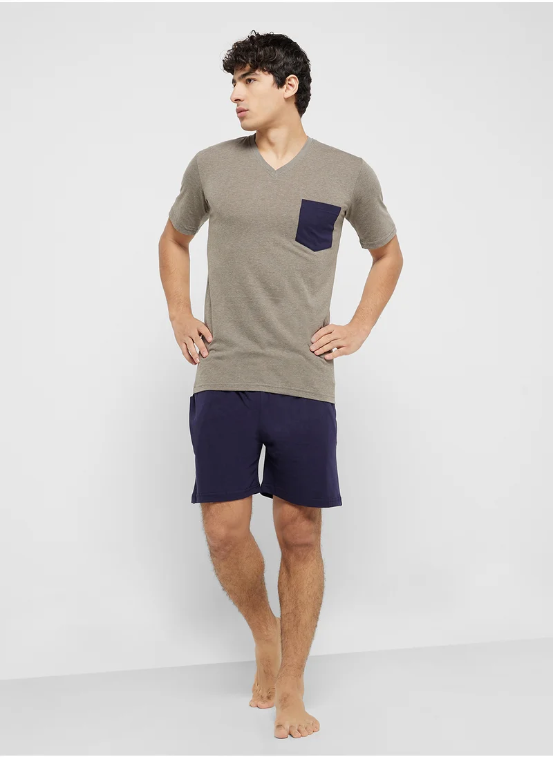 سفنتي فايف Nightwear T-Shirt & Shorts Sets