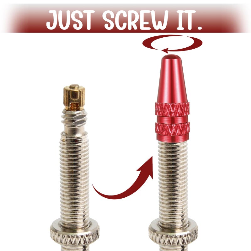 oruola مجموعة أورولا من 20 غطاء صمامات للدراجات، غطاء صمام بريستا من سبائك الألومنيوم، مقاوم للتآكل، أغطية صمامات عالمية قابلة للفك والتركيب للدراجات، أغطية صمامات بريستا للدراجات الجبلية ودراجات السباق على الطرق، 10 ألوان - Image 4