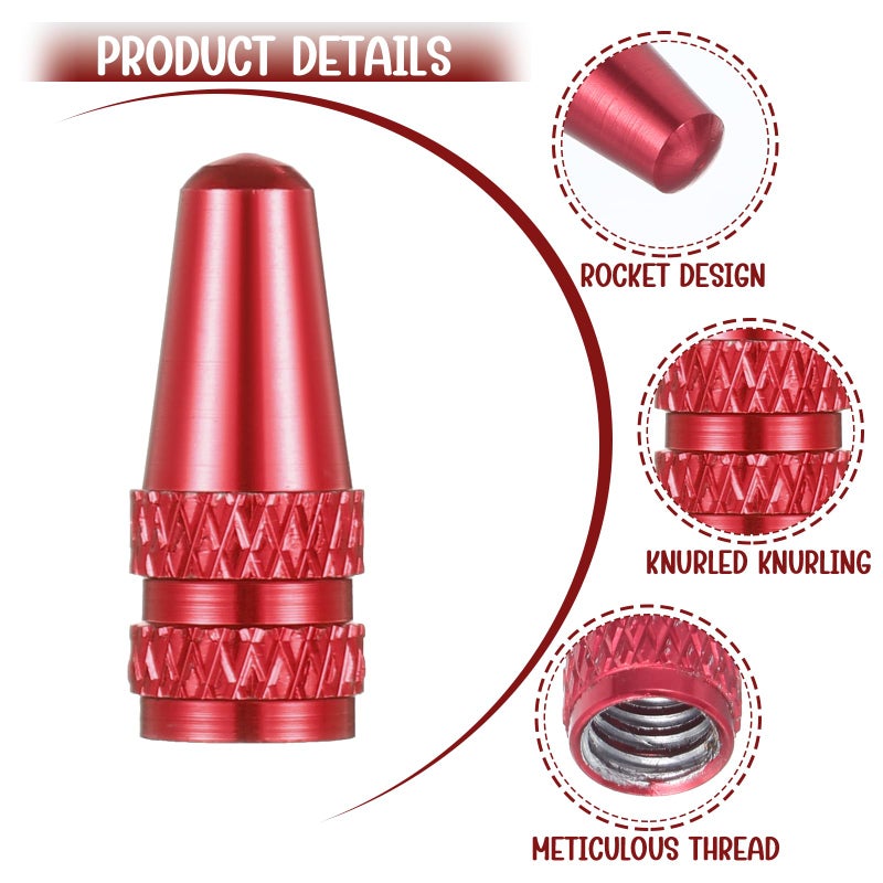 oruola مجموعة أورولا من 20 غطاء صمامات للدراجات، غطاء صمام بريستا من سبائك الألومنيوم، مقاوم للتآكل، أغطية صمامات عالمية قابلة للفك والتركيب للدراجات، أغطية صمامات بريستا للدراجات الجبلية ودراجات السباق على الطرق، 10 ألوان - Image 3