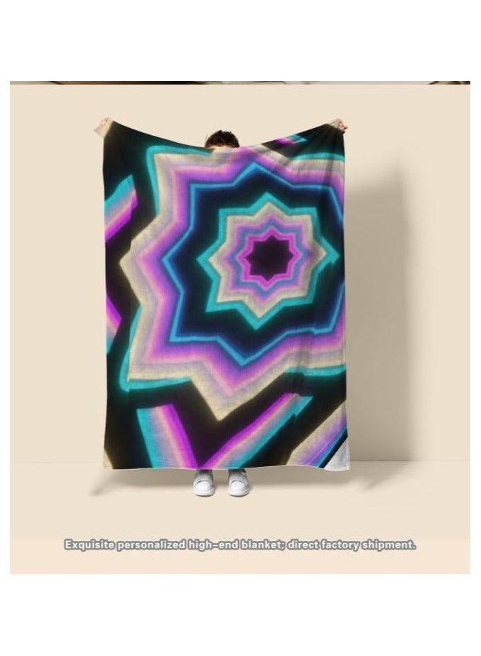 general Flannel thin blanket (warm and comfortable, suitable for sleep, gaming, dust removal and sandproof) 150cm*200cm - 619 - Image 1