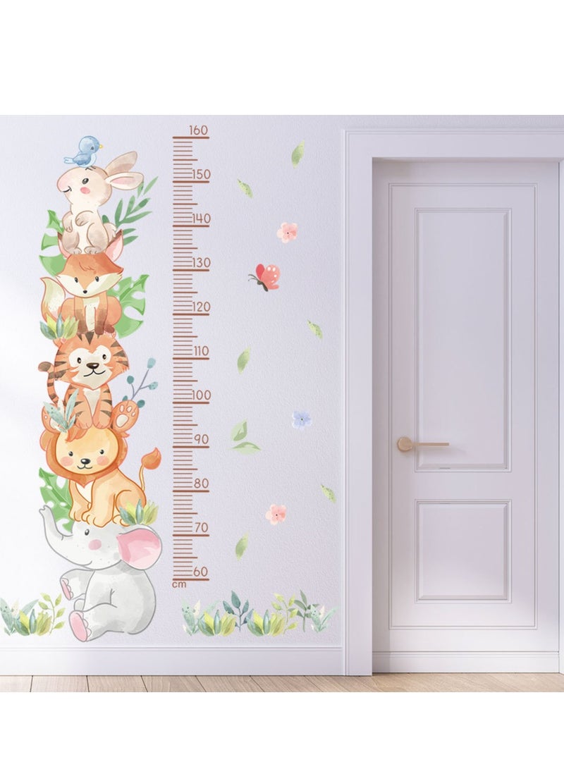 Cartoon Animal Height Wall Stickers Perfect For Kids' Bedrooms And Nurseries - Image 3