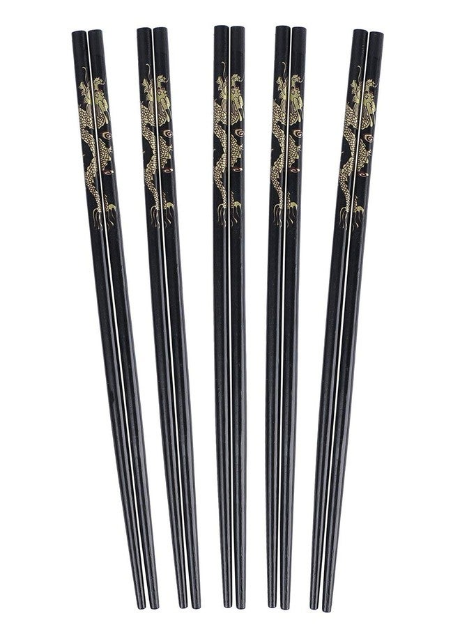 ikis - 5 Pairs Chopsticks Eating Bamboo Chinese Chopstick Household and Restaurant - Image 1