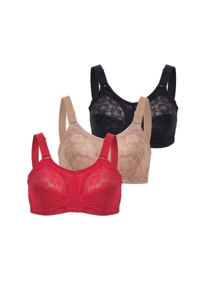 Lasso 3 Piece Laso Set - Lace Lace Bra for Women - Image 1