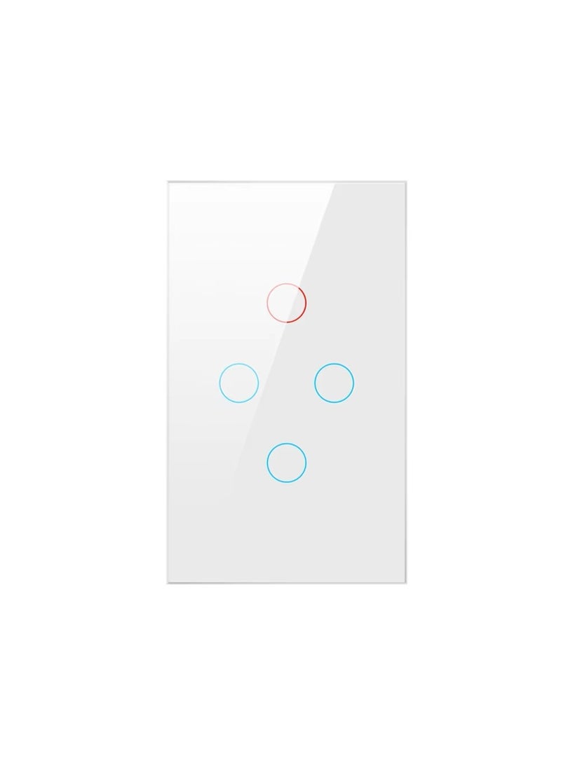 Tuya WIFI 4 Gang Light Touch Switch Works with Google Home - Image 1