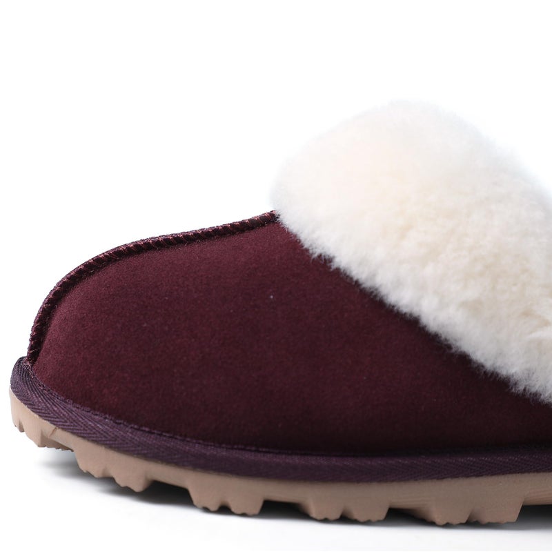 WaySoft Women's Genuine Australian Sheepskin Slippers, 18mm Wool Pile, Memory Foam, Durable Anti-Slip EVA Sole - Image 4
