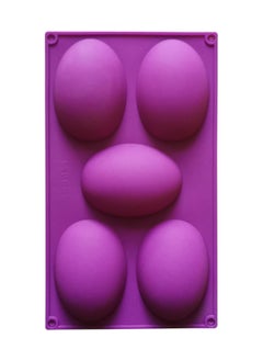 asmat 5-Cavity Oval Silicone Soap Mold – Glossy Dome Design for Homemade Lotion and Soap Bars  - Image 1