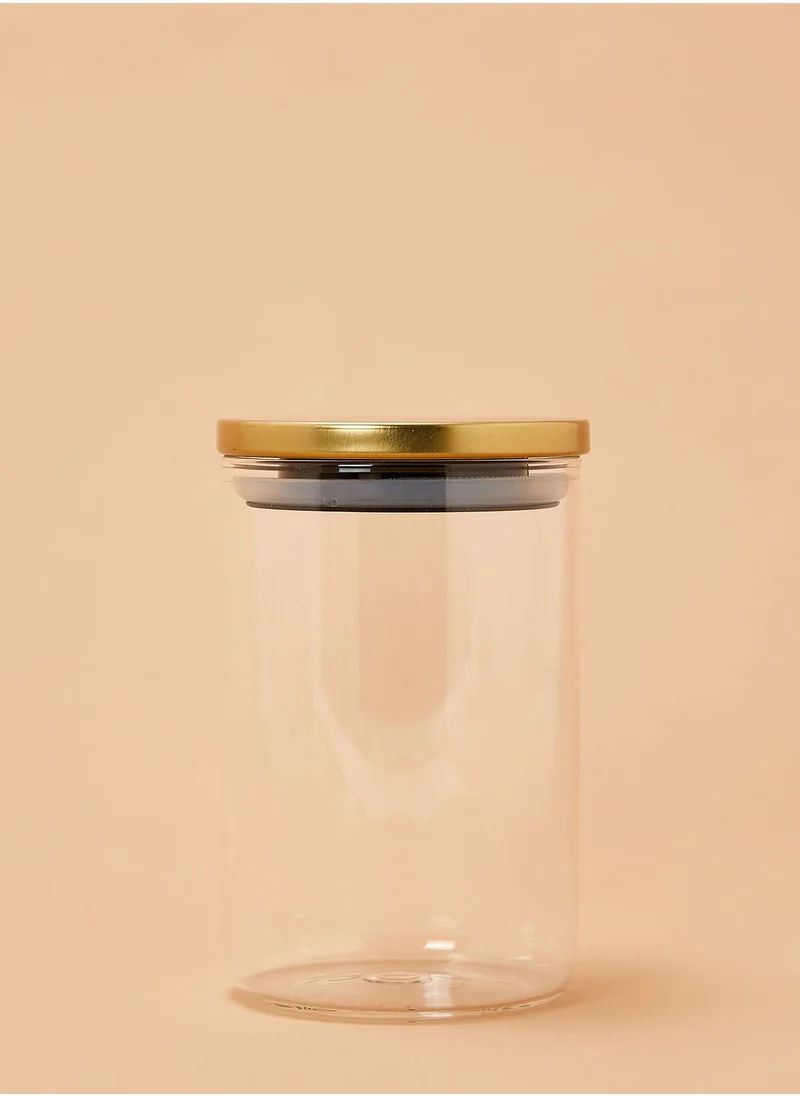 Premier Freska Gold Lid Storage Jar - 950ml