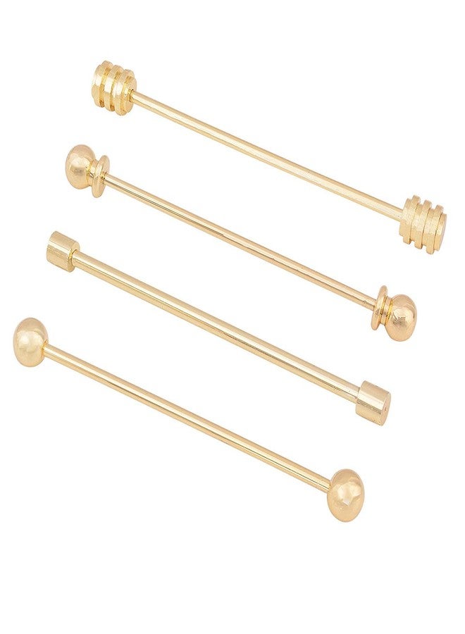 canjoyn 3PCS Copper Collar Bar Shirt Tie Necktie Pins Clip Clasp Lapel Stick Brooch Barbell Screw Cravat Pin - Image 1