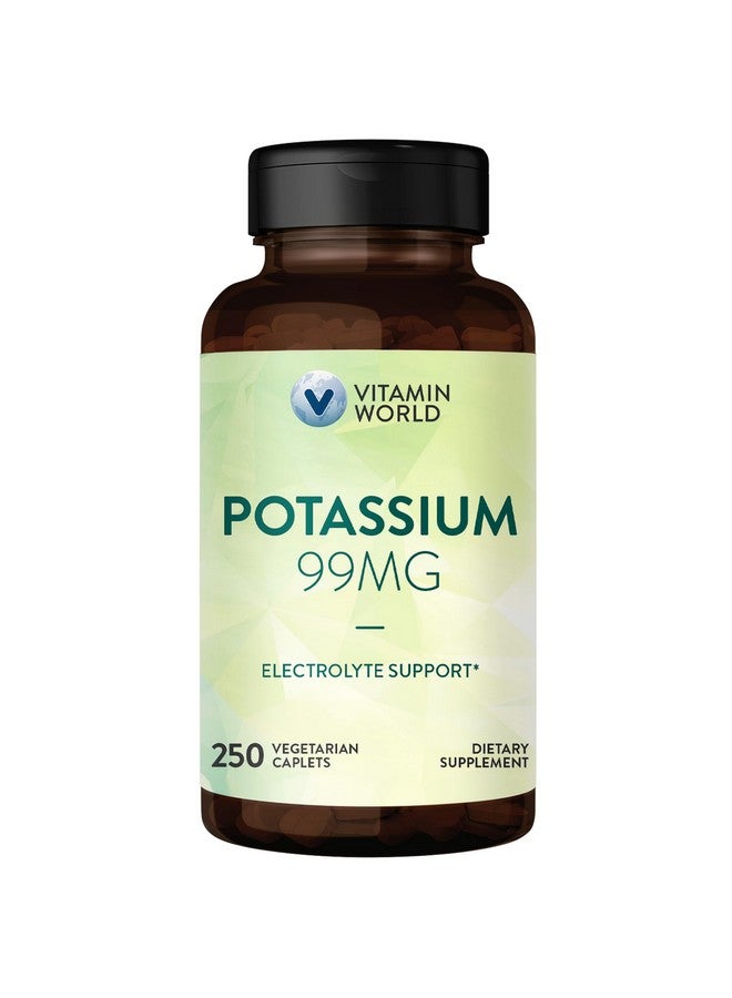 Vitamin World Potassium 99 mg Minerals Vegetarian Dietary Supplement 250 caplets - Image 1