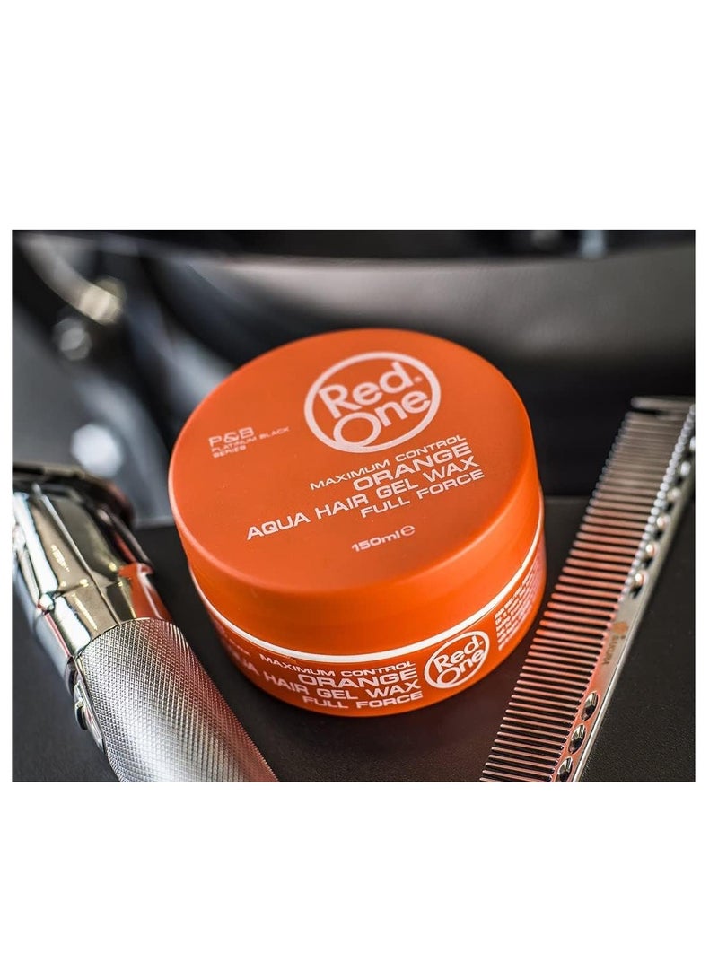 Redone RedOne Orange Hair Styling Wax 150ml | Strong Hold | Tropical Fruits Scent | Vitamin-Enriched Formula - Image 4