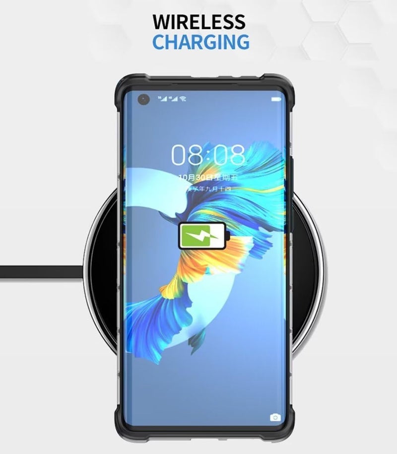 Excefore Case For Xiaomi Poco F5 Pro 5G, Ultra-Thin Silicone Tpu Shockproof Bumper Phone Case Cover, Advanced Air Cushion Drop Protection, Honeycomb Shape White - Image 5