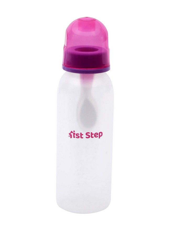 1st Step Bpa Free Polypropylene Easy Squeeze Feeder With Spoon (250Ml Pink) - Image 3