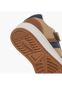 LBL by Shoexpress Boys Colourblock Sneakers with Hook and Loop Closure  - Image 5