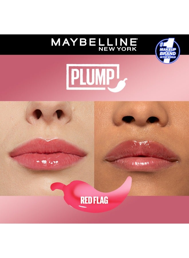MAYBELLINE NEW YORK MAYBELLINE LIFTER PLUMP PLUMPING LIP GLOSS WITH CHILI PEPPER, INTENSE HYDRATION & LASTING PLUMP, 004 RED FLAG - Image 4