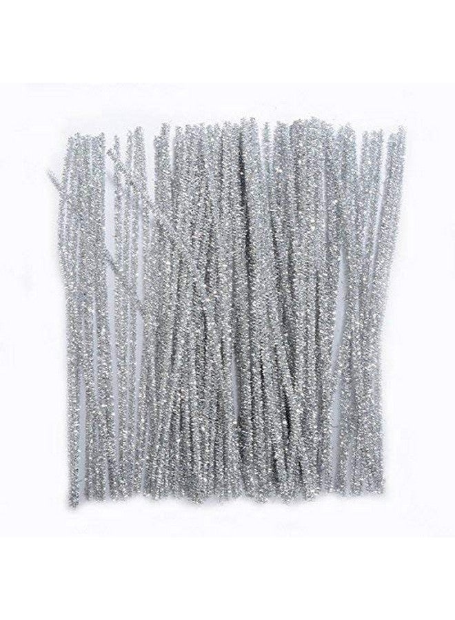 Glitter Pipe Cleanerssaim 100 Pcs 12 Inch Glitter Sparkle Creative Arts Stems Pipe Cleaners For Diy Craft