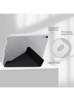 روك بو جراب لجهاز iPad (A16) مقاس 11 بوصة من الجيل 2025/جراب لجهاز iPad 10 مقاس 11 بوصة من الجيل العاشر 2022 جراب لجهاز iPad 10 مقاس 11 بوصة من الجيل العاشر مع حامل رفيع وغطاء خلفي شفاف ناعم مع حامل قلم رصاص وغطاء ذكي لجهاز iPad مقاس 11 بوصة من الجيل العاشر 2022/10.9 بوصة من الجيل العاشر 2022  - Image 4