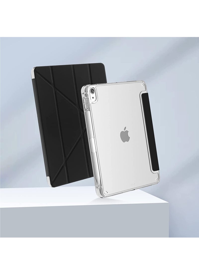 روك بو - جراب لجهاز iPad (A16) مقاس 11 بوصة من الجيل 2025/جراب لجهاز iPad 10 مقاس 11 بوصة من الجيل العاشر 2022 جراب لجهاز iPad 10 مقاس 11 بوصة من الجيل العاشر مع حامل رفيع وغطاء خلفي شفاف ناعم مع حامل قلم رصاص وغطاء ذكي لجهاز iPad مقاس 11 بوصة من الجيل العاشر 2022/10.9 بوصة من الجيل العاشر 2022 - Image 1