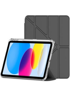 روك بو جراب لجهاز iPad (A16) مقاس 11 بوصة من الجيل 2025/جراب لجهاز iPad 10 مقاس 11 بوصة من الجيل العاشر 2022 جراب لجهاز iPad 10 مقاس 11 بوصة من الجيل العاشر مع حامل رفيع وغطاء خلفي شفاف ناعم مع حامل قلم رصاص وغطاء ذكي لجهاز iPad مقاس 11 بوصة من الجيل العاشر 2022/10.9 بوصة من الجيل العاشر 2022  - Image 1