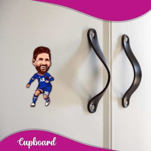 Bhai Please Lionel Messi Wooden Fridge Magnet 3 Inch | Football Soccer Fan Gift | Goat Messi Tribute Collectible | Sports Decor Football Lovers - Image 2