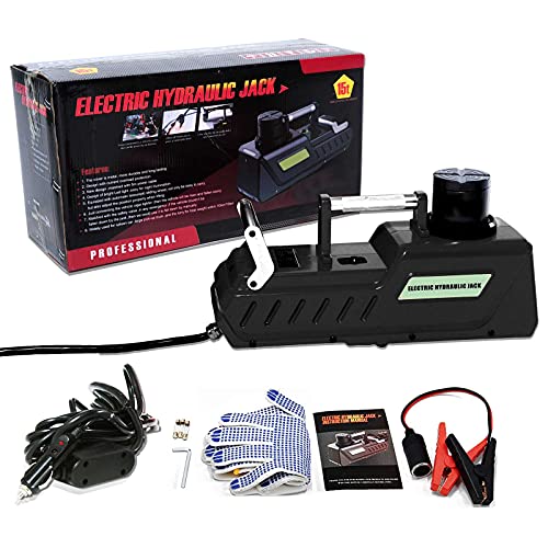 E-HEELP 15 Ton Electric Hydraulic Jack, 12V DC Heavy Duty Truck Floor Jack with LED Light for RV, SUV, Van, Sedan, Trucks (7.8-20.4 Inch Lift Range) - Image 2