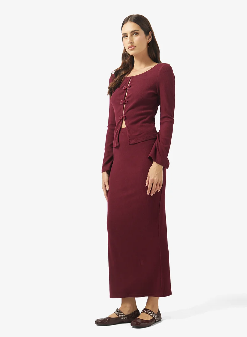 ELLA Ribbed Top & Skirt Set