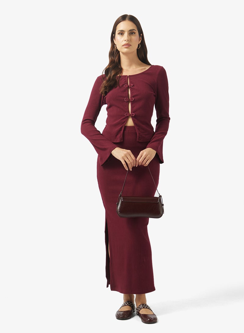 ايلا طقم بلوزة وتنورة مضلعة - Image 5