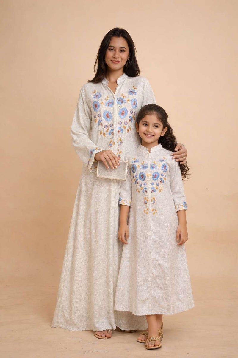 HANA & SARA Unique Long Women Trendy Printed Arabic Jalabiya - Image 1
