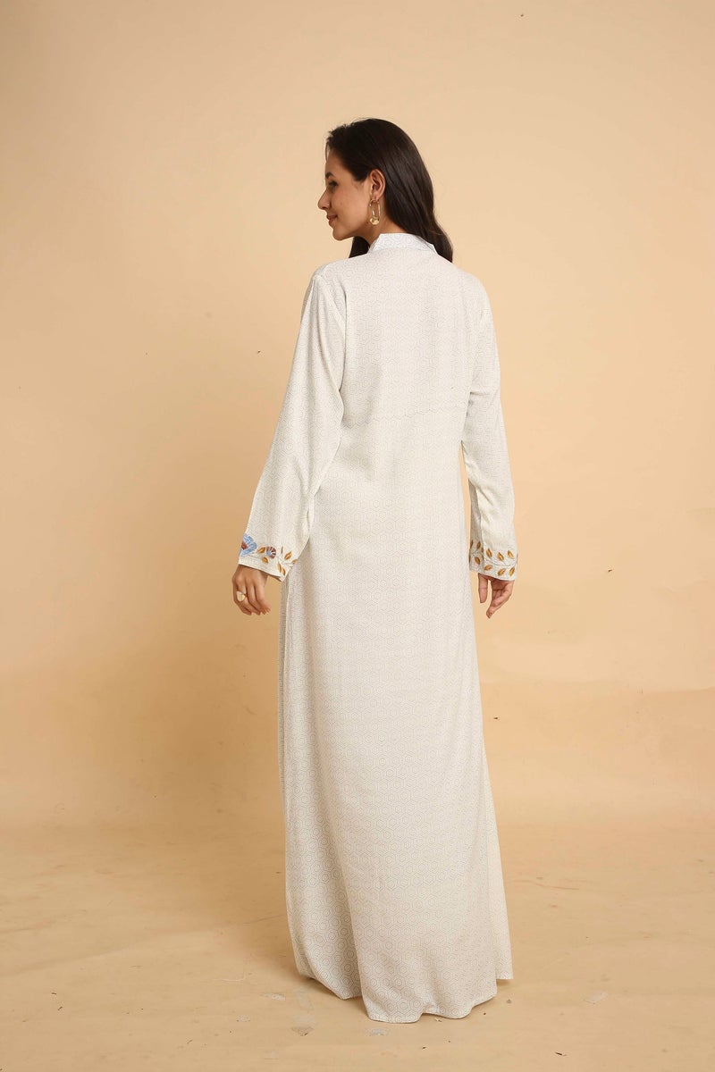 HANA & SARA Unique Long Women Trendy Printed Arabic Jalabiya - Image 3