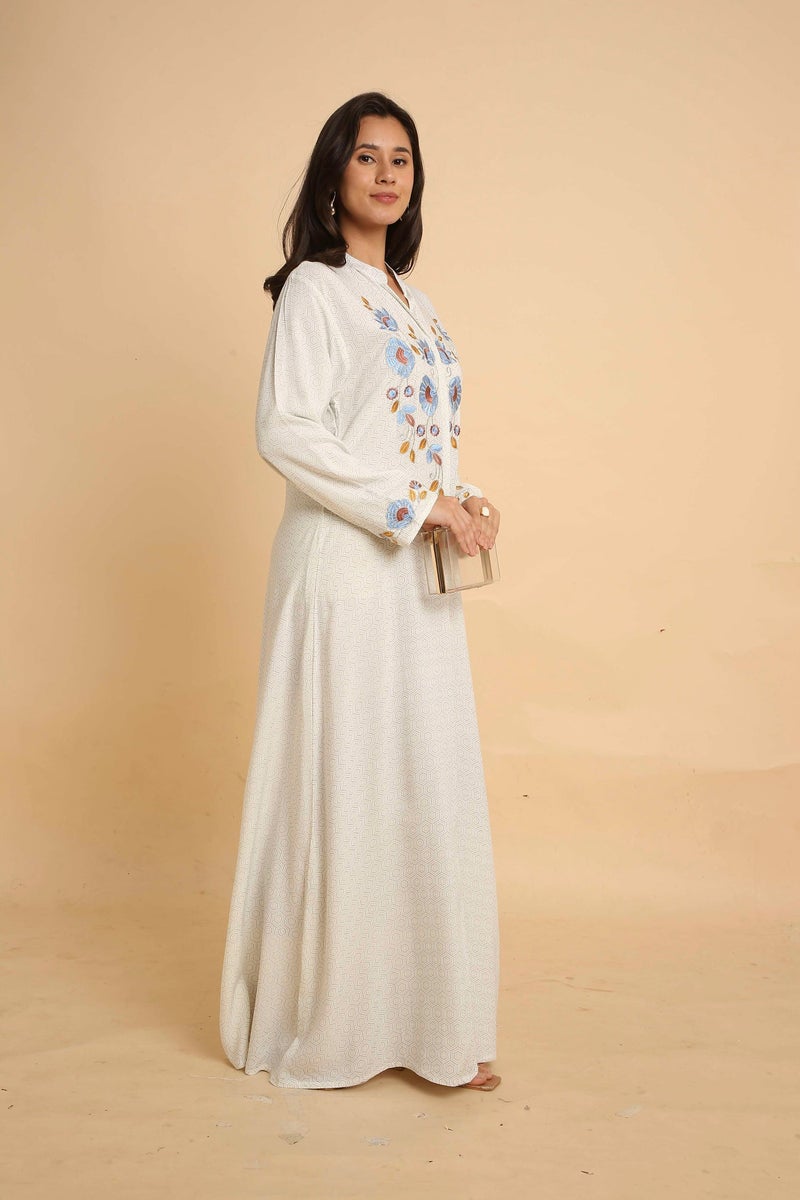 HANA & SARA Unique Long Women Trendy Printed Arabic Jalabiya - Image 5