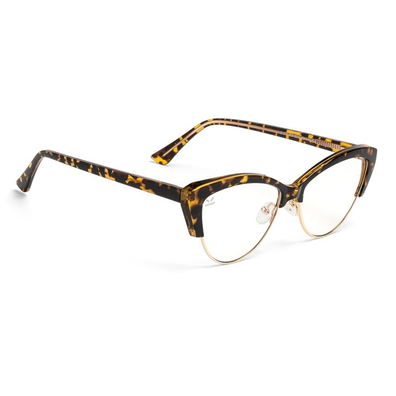 PERKEY Store PERKEY Cat Eye Blue Light Cut Computer Glasses For Eye Protection | Women | UV Protected - OPTL0014 - Image 1