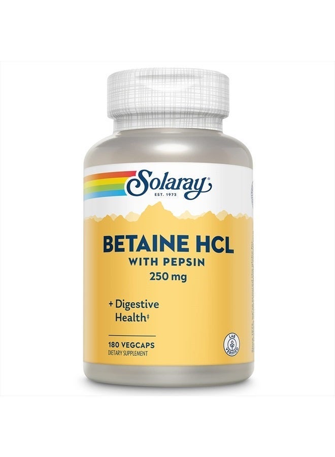 SOLARAY سولاري - HCl مع بيبسين - 250 ملغ - 180 كبسولة - Image 3