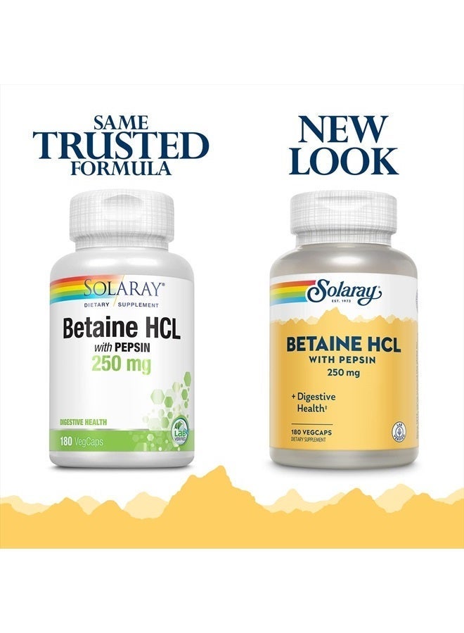 SOLARAY سولاري - HCl مع بيبسين - 250 ملغ - 180 كبسولة - Image 4