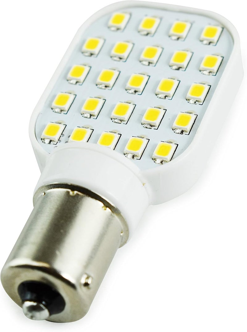 Leisure LED 4 Pack Rotating Super Bright 300 Lumen 1141 1156 Wedge RV Interior Light Bulb 24-SMD Camper Trailer Lamp 10-24V Natural White - Image 5