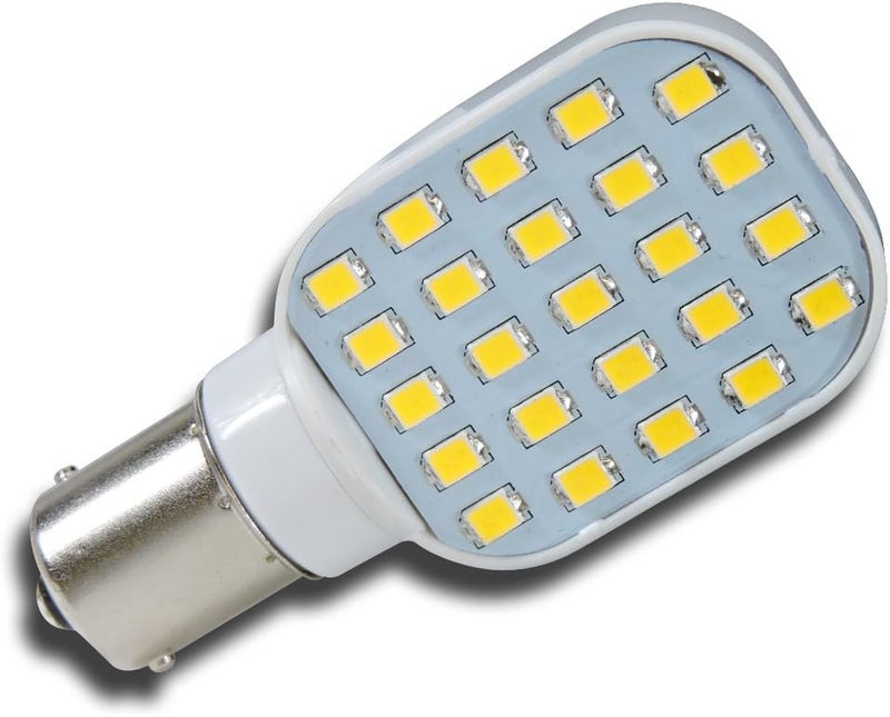Leisure LED 4 Pack Rotating Super Bright 300 Lumen 1141 1156 Wedge RV Interior Light Bulb 24-SMD Camper Trailer Lamp 10-24V Natural White - Image 2